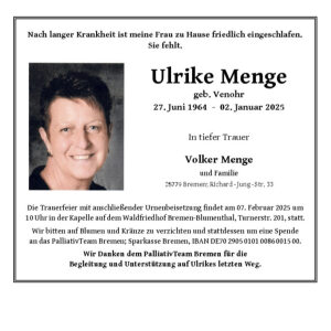 Profilbild von Ulrike Menge